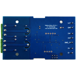 Moduł przekaźnikowy 2 kanałowy Modbus RTU RS485/TTL UART